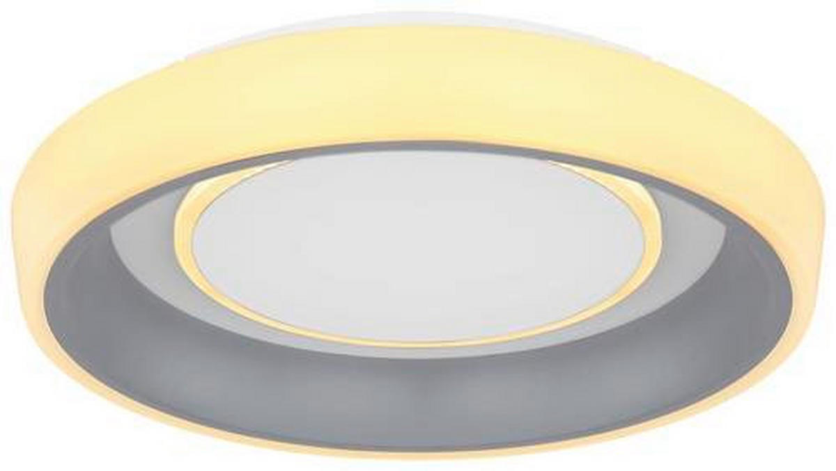LED-TAKLAMPA Tabano 46 W 50/9,5 cm  - vit/opal, Basics, metall/plast (50/9,5cm) - Globo
