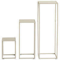 BLUMENTISCHSET Metall, Holzwerkstoff  - Kaschmir, Design, Holzwerkstoff/Metall (22/30/22cm) - MID.YOU