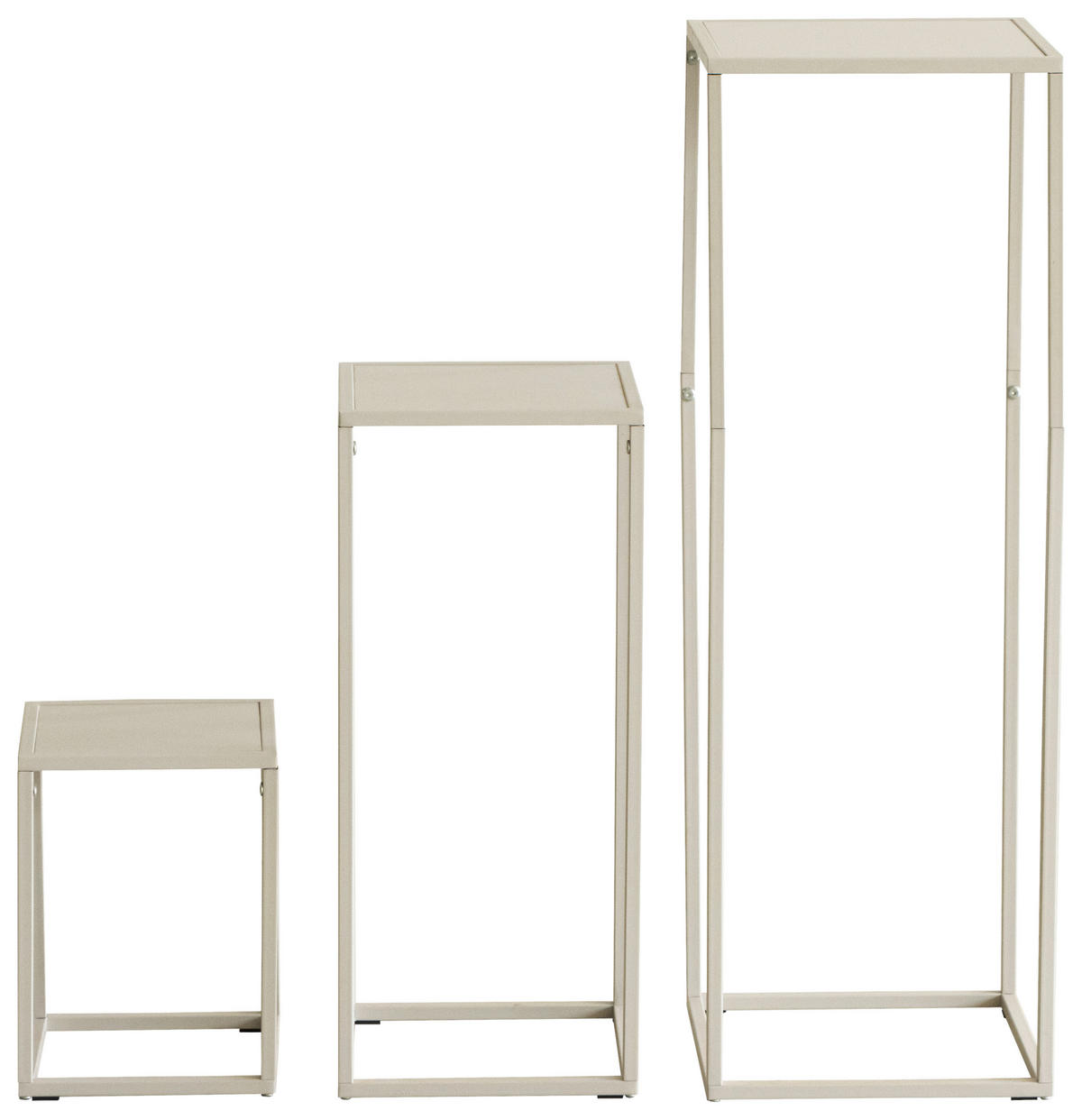 BLUMENTISCHSET Metall, Holzwerkstoff  - Kaschmir, Design, Holzwerkstoff/Metall (22/30/22cm) - MID.YOU