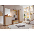 GARDEROBE 6-teilig  in 250/195/40 cm  - Taupe/Eichefarben, Design, Glas/Holz (250/195/40cm) - Novel