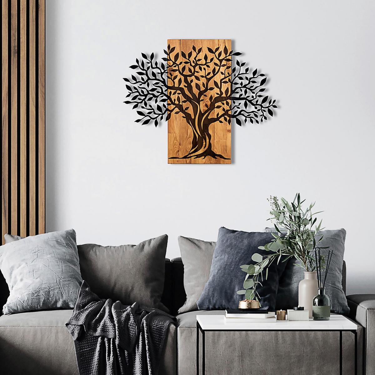 OBJEKTBILD 72/58 cm  - Schwarz/Braun, Basics, Holzwerkstoff (72/58cm)