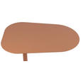 BEISTELLTISCH 53/38/60 cm Orange Freiform  - Orange, Basics, Metall (53/38/60cm) - Novel