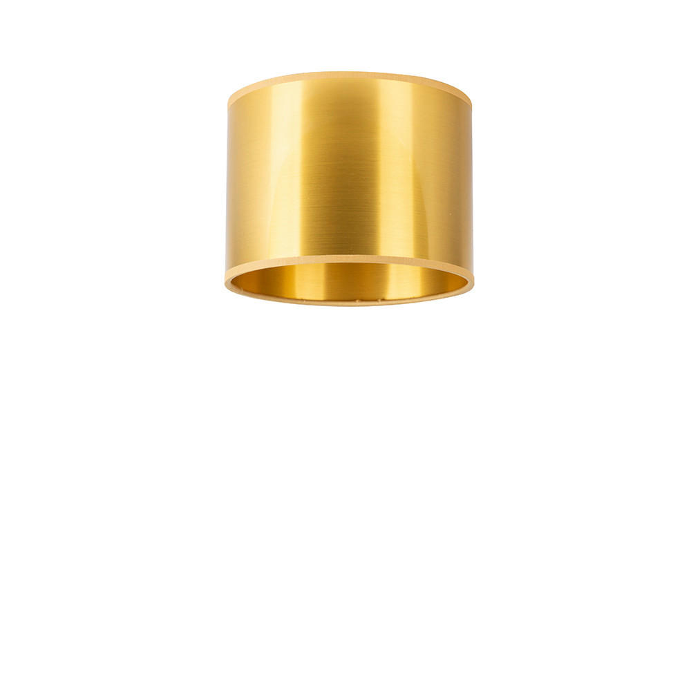 LEUCHTENSCHIRM Gold 35/24 cm   - Goldfarben, Basics, Textil/Metall (35/24cm)