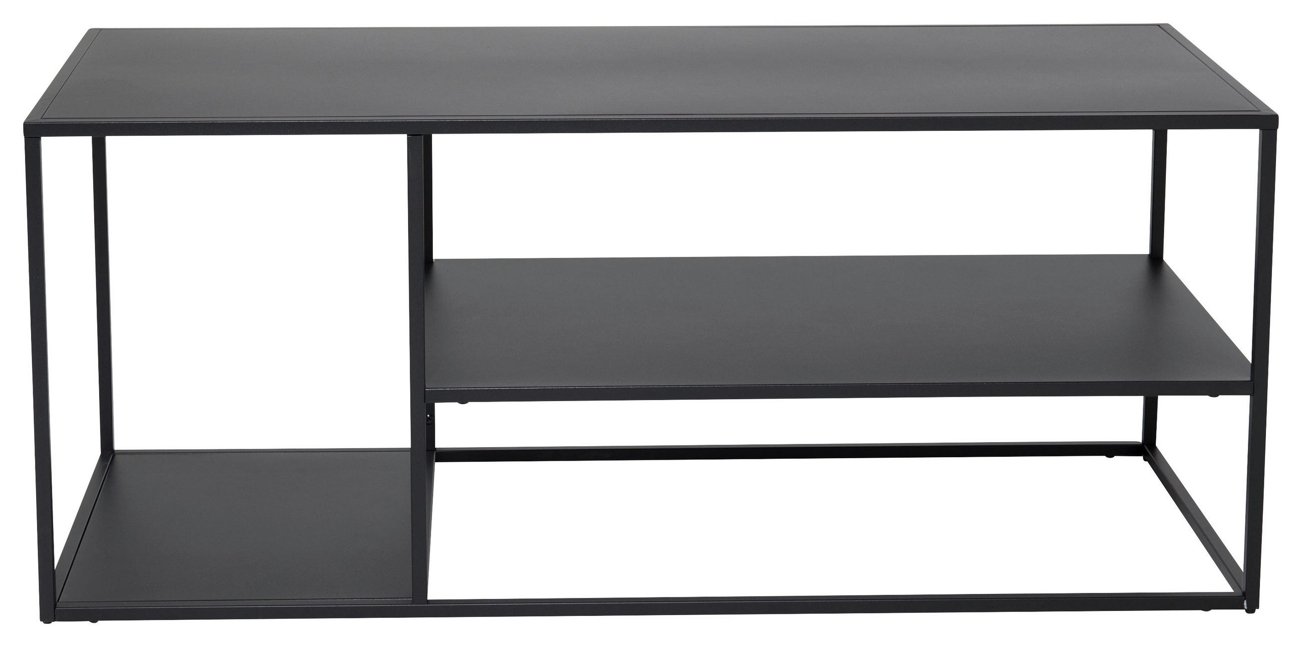 COUCHTISCH 120/50/50 cm rechteckig Schwarz  - Schwarz, Design, Metall (120/50/50cm) - Livetastic