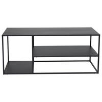 COUCHTISCH 120/50/50 cm rechteckig Schwarz  - Schwarz, Design, Metall (120/50/50cm) - Livetastic
