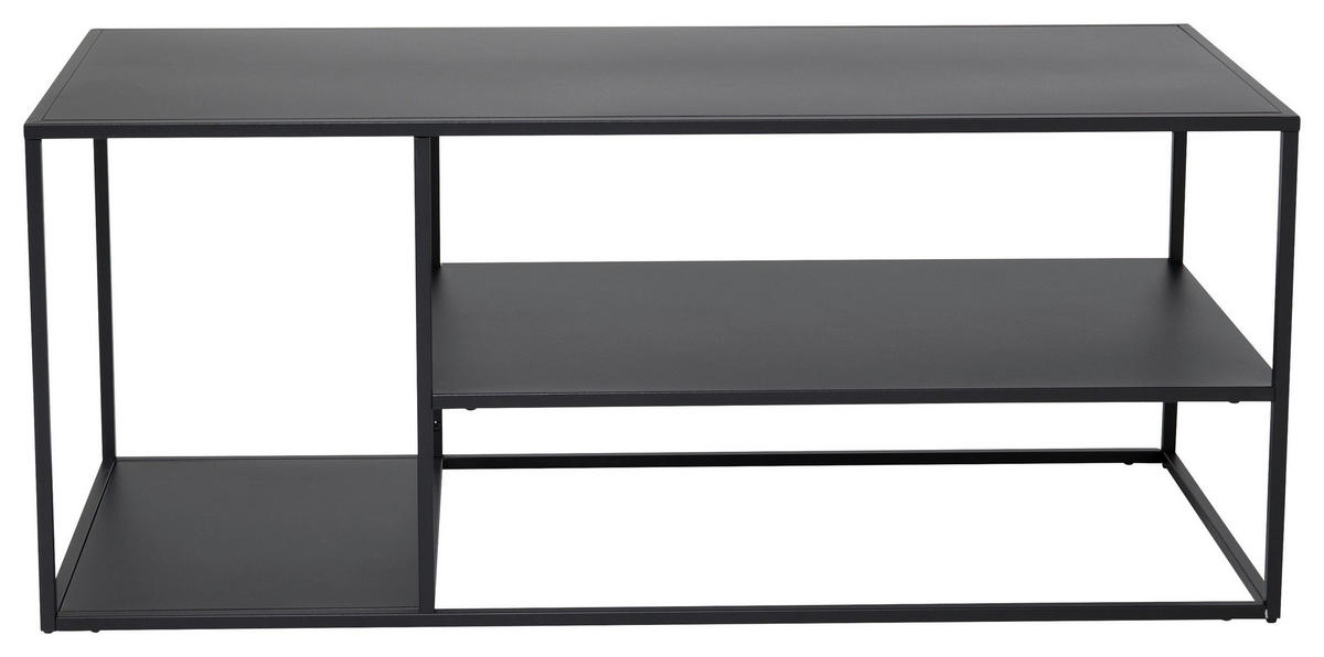 COUCHTISCH 120/50/50 cm rechteckig Schwarz  - Schwarz, Design, Metall (120/50/50cm) - Livetastic