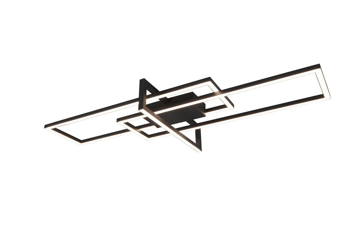 LED-DECKENLEUCHTE SALINAS   - Schwarz, Design, Metall (100/11,5/40cm) - Trio Leuchten