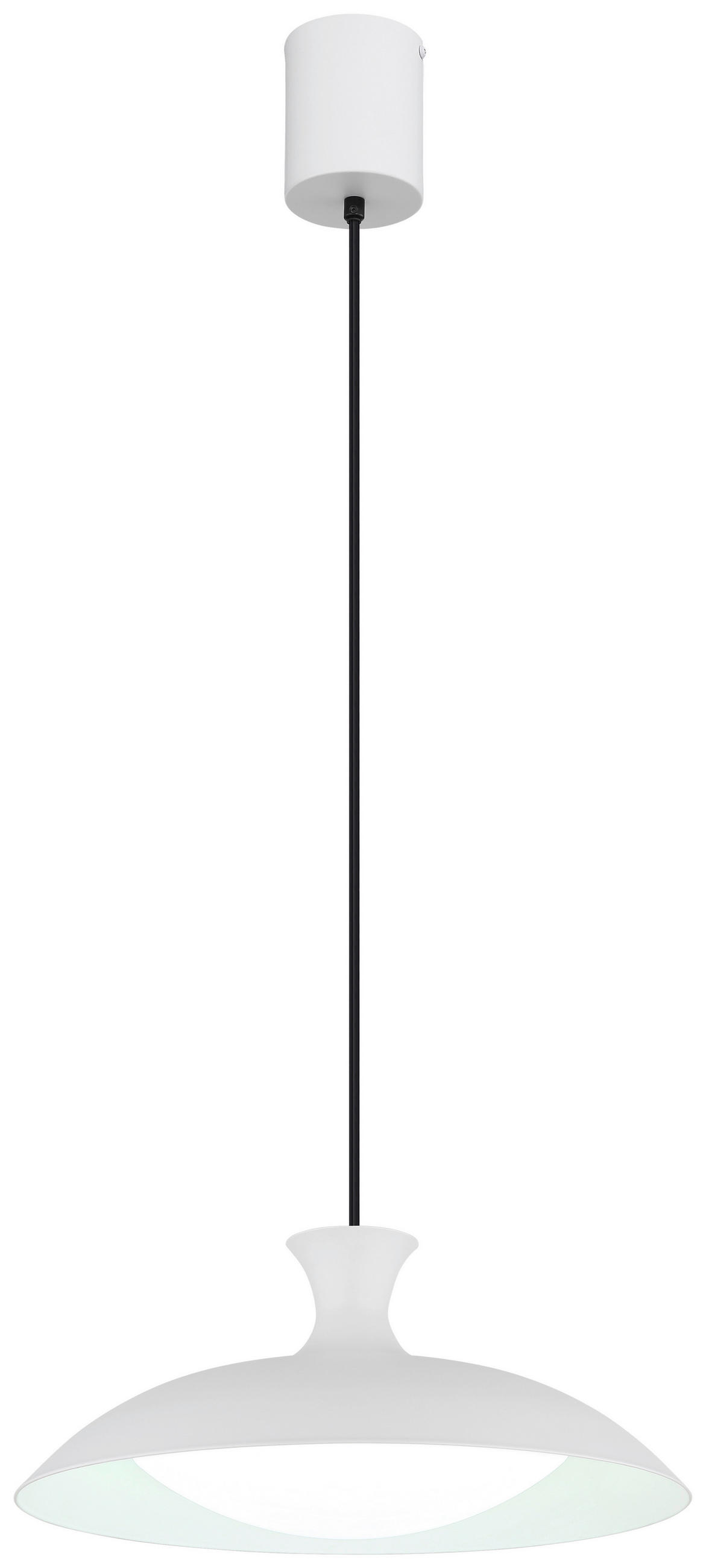 LED-HÄNGELEUCHTE 40/150 cm   - Opal/Weiß, Trend, Kunststoff/Metall (40/150cm) - Collet's Monde