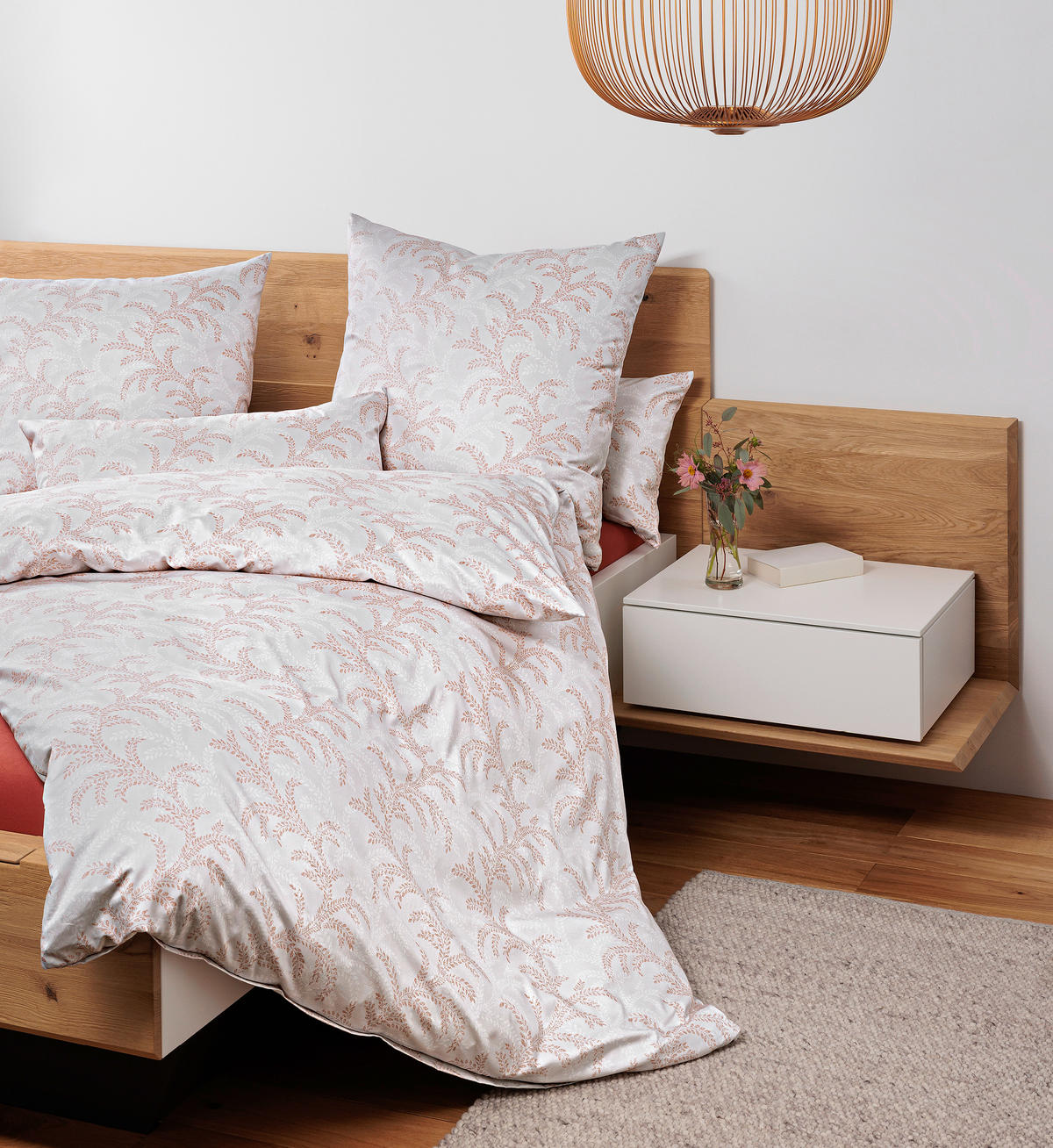 POSTELJNINA 135/200 cm mako saten svetlo rjava  - svetlo rjava, Konvencionalno, tekstil (135/200cm) - Janine