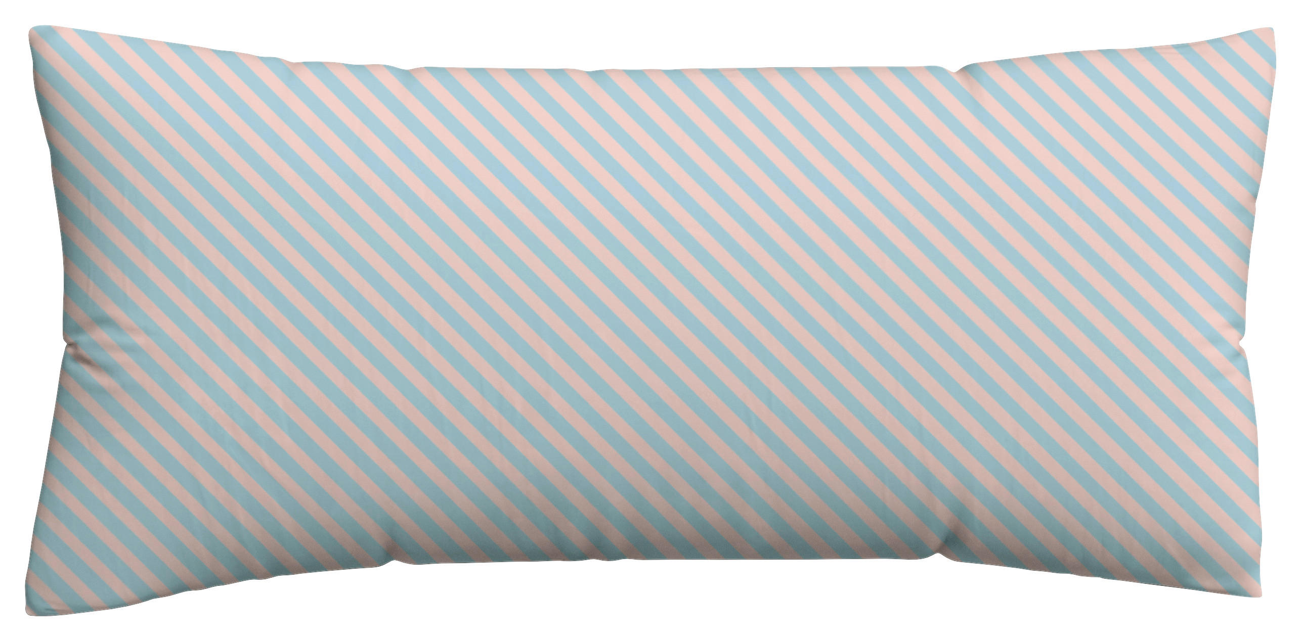 Schlafgut Kopfkissenbezug Woven Satin Fade Rosa, Hellblau 40x80 cm