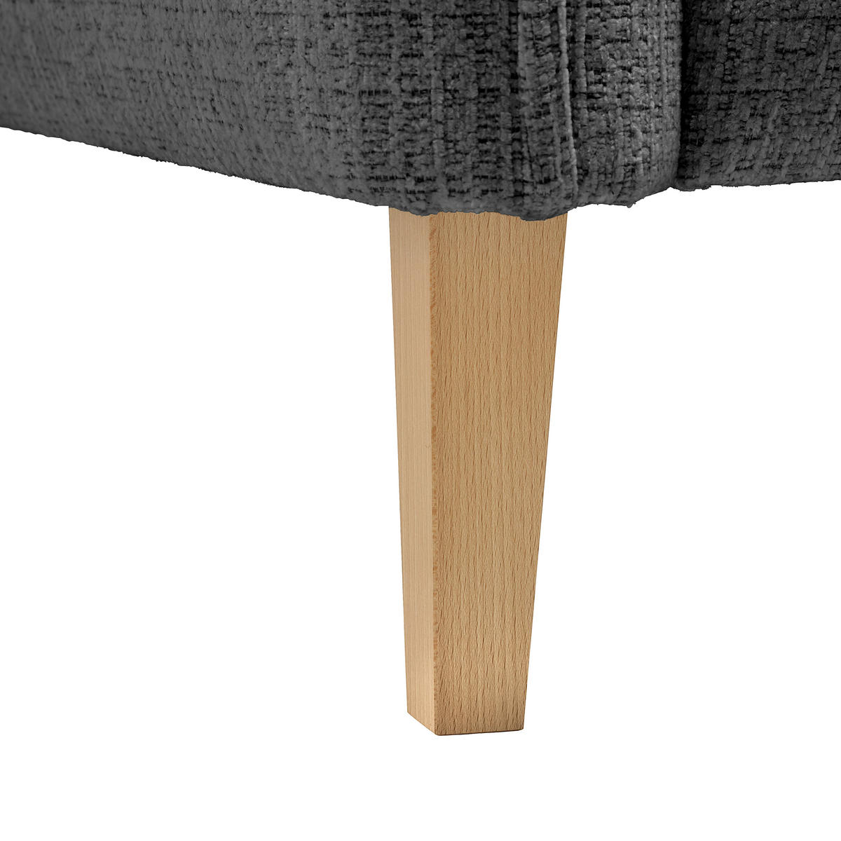 2-SITZER-SOFA in Webstoff Anthrazit  - Eichefarben/Anthrazit, Modern, Holz/Textil (150/85/92cm) - MID.YOU