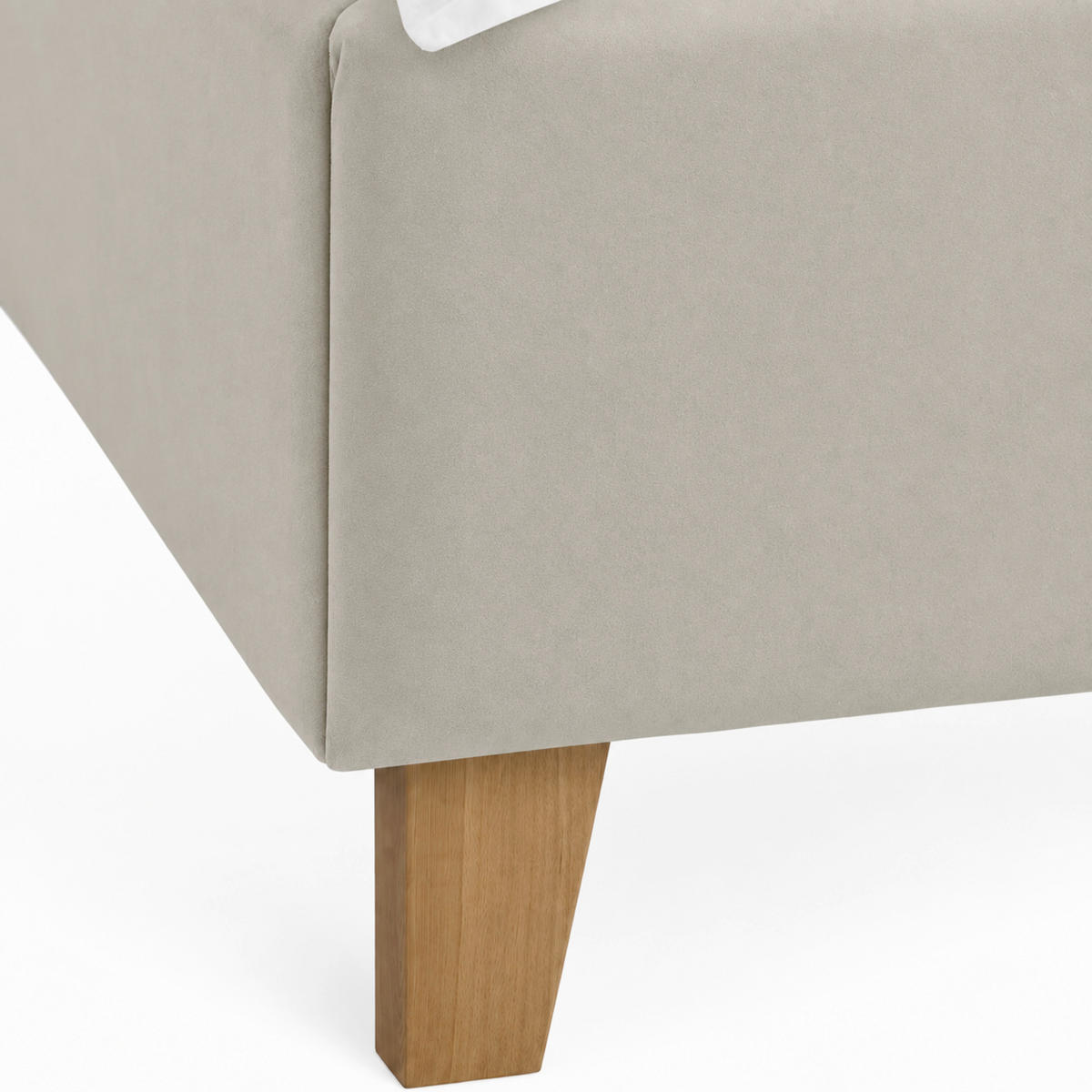 POLSTERBETT 140/200 cm,  in Grau,  - Eichefarben/Grau, MODERN, Holz/Textil (140/200cm) - MID.YOU