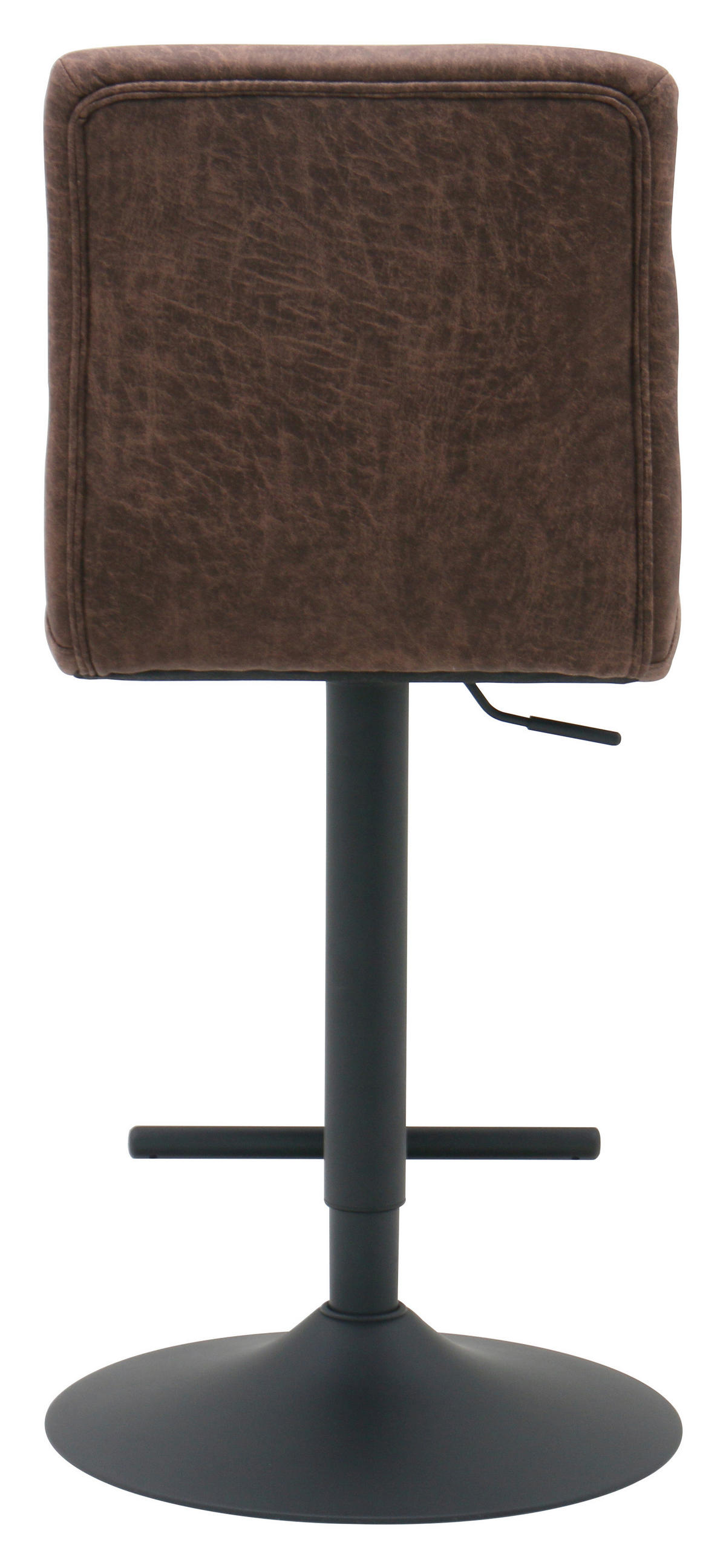 BARHOCKER in Schwarz, Dunkelbraun  - Dunkelbraun/Schwarz, MODERN, Textil/Metall (42/99.5/53cm) - Livetastic