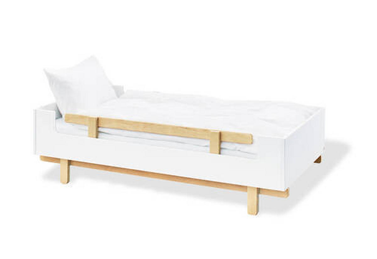 GITTERBETT PINOLINO BOKS 70/140 cm  - Ahornfarben/Weiß, Trend, Holz/Holzwerkstoff (70/140cm) - Pinolino