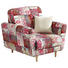 SESSEL Webstoff Multicolor - Beige/Multicolor, Design, Holz/Textil (95/90/93cm) - Hom`in