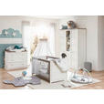 WICKELAUFSATZ & REGAL-SET CAMRON  - Weiß/Grau, Natur, Holzwerkstoff (110/97,5/77cm) - My Baby Lou