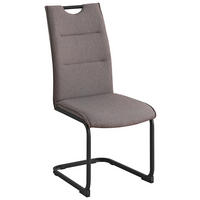 SCHWINGSTUHL   Webstoff  - Schwarz/Grau, Design, Textil/Metall (44/98/60,5cm) - P & B