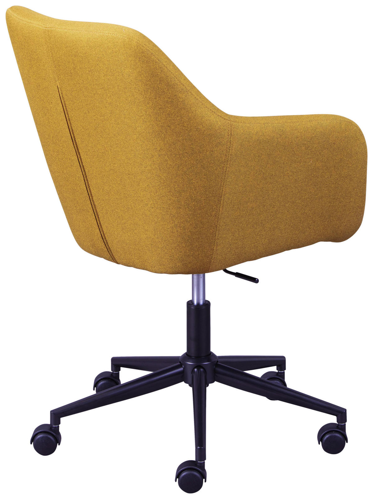 OTOČNÁ STOLIČKA PRE MLÁDEŽ, kari žltá - čierna/kari žltá, Konventionell, kov/textil (61,50/83,50-91/63cm) - MID.YOU