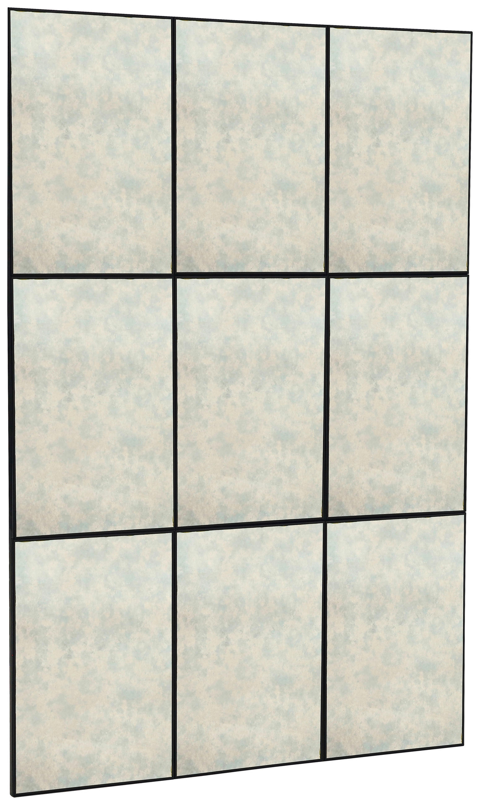 DEKOSPIEGEL 80/120/2 cm    in rechteckig  - Klar/Schwarz, Design, Glas/Holzwerkstoff (80/120/2cm) - MID.YOU