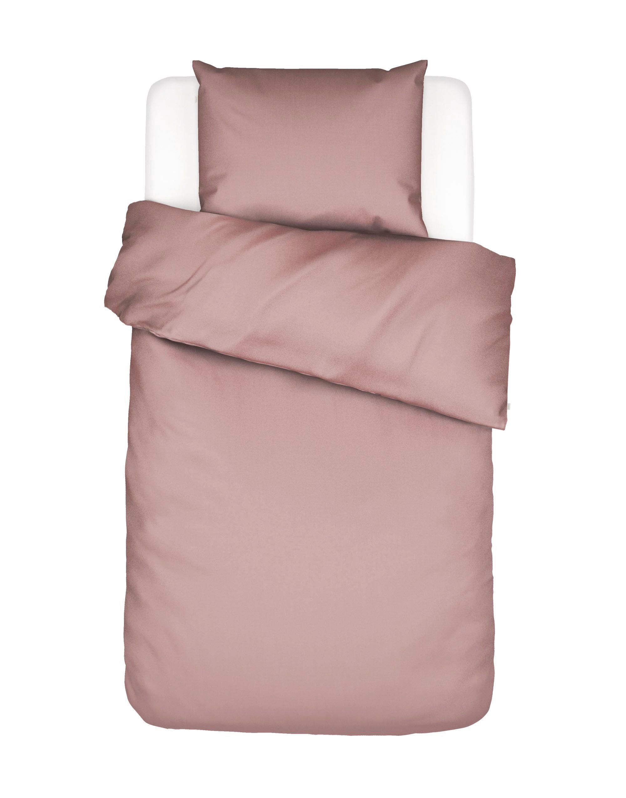 BETTWÄSCHE Minte Satin 135/200 cm  - Altrosa, Basics, Textil (135/200cm) - Essenza