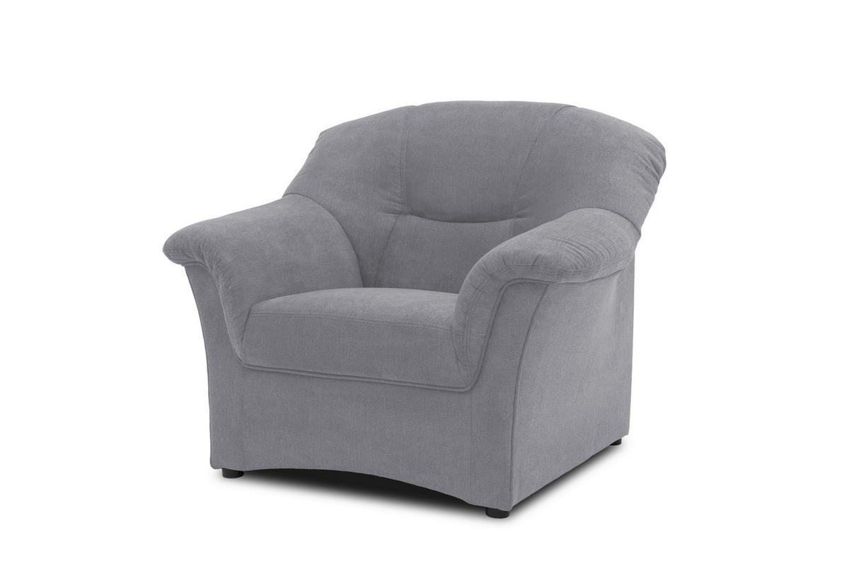 SESSEL Mikrofaser Dunkelgrau    - Dunkelgrau/Schwarz, KONVENTIONELL, Kunststoff/Textil (102/83/81cm) - MID.YOU