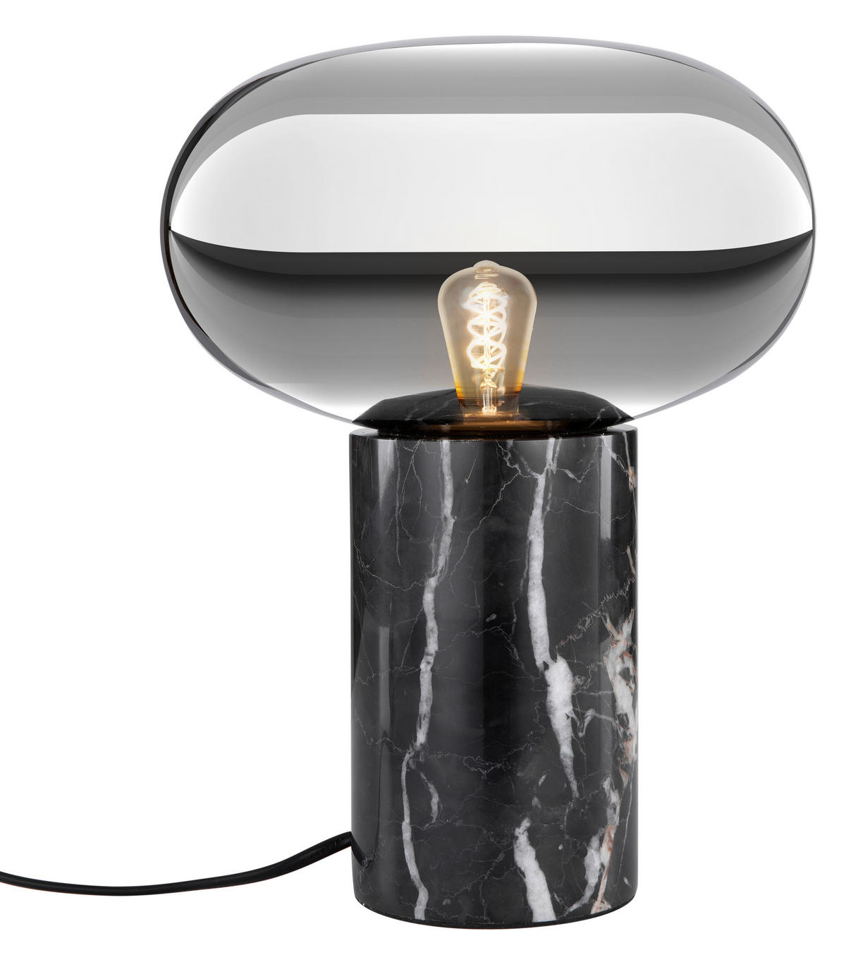 NAMIZNA SVETILKA        23/30 cm       - črna, Konvencionalno, kamen/steklo (23/30cm) - Dieter Knoll