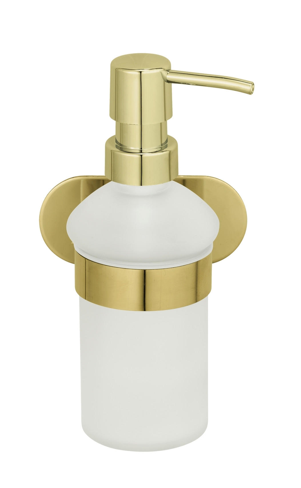SEIFENSPENDER OREA  - Goldfarben/Weiß, KONVENTIONELL, Glas/Kunststoff (10/16,5/10,5cm) - Wenko