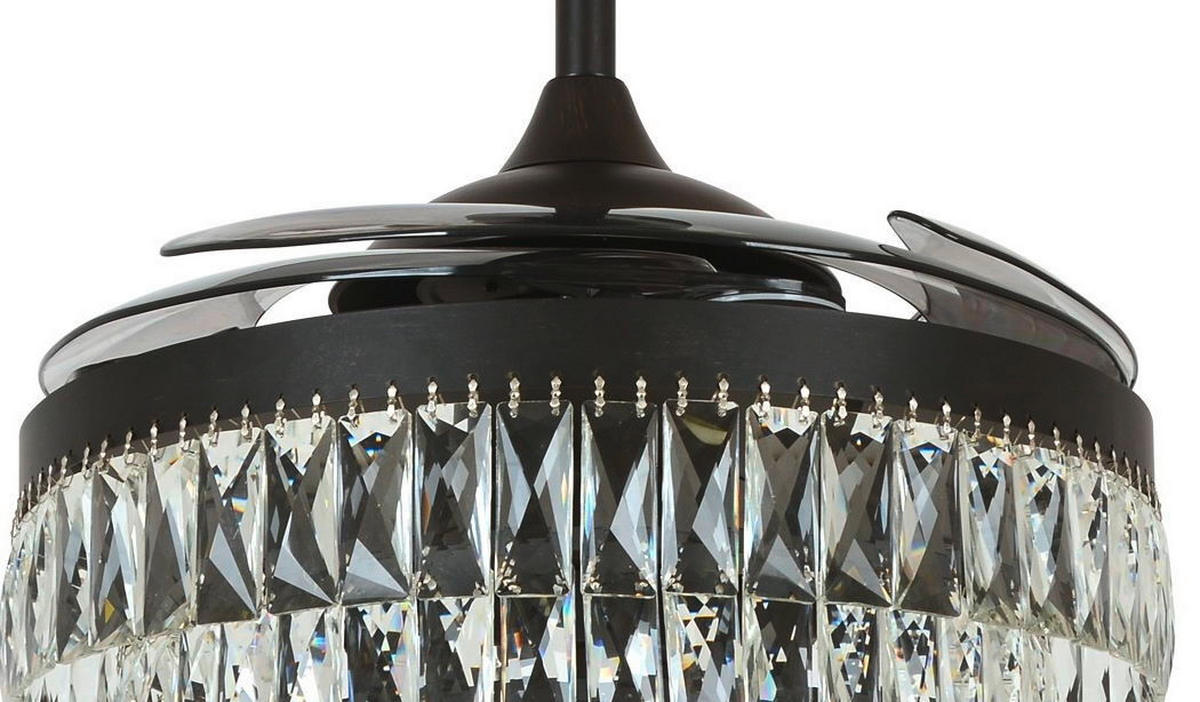 DECKENVENTILATOR  122/50 cm    - Transparent/Schwarz, Lifestyle, Kunststoff/Metall (122/50cm) - P & B