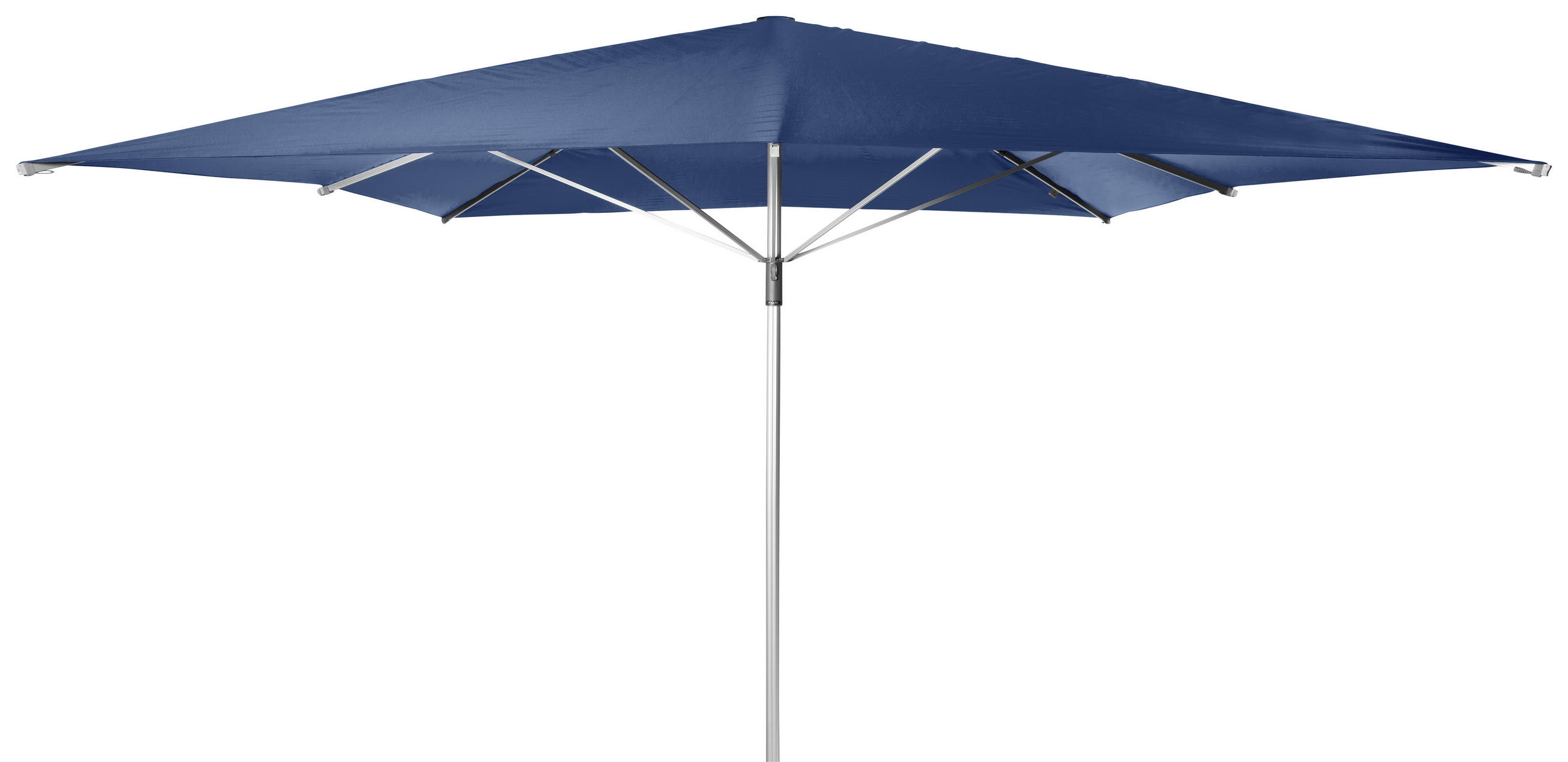 SONNENSCHIRM 400x400 cm Dunkelblau  - Alufarben/Dunkelblau, Basics, Textil/Metall (400/400cm) - Doppler