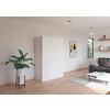KLEIDERSCHRANK in Weiss  - Weiss, Trend, Holzwerkstoff/Kunststoff (136/197/54cm) - Xora