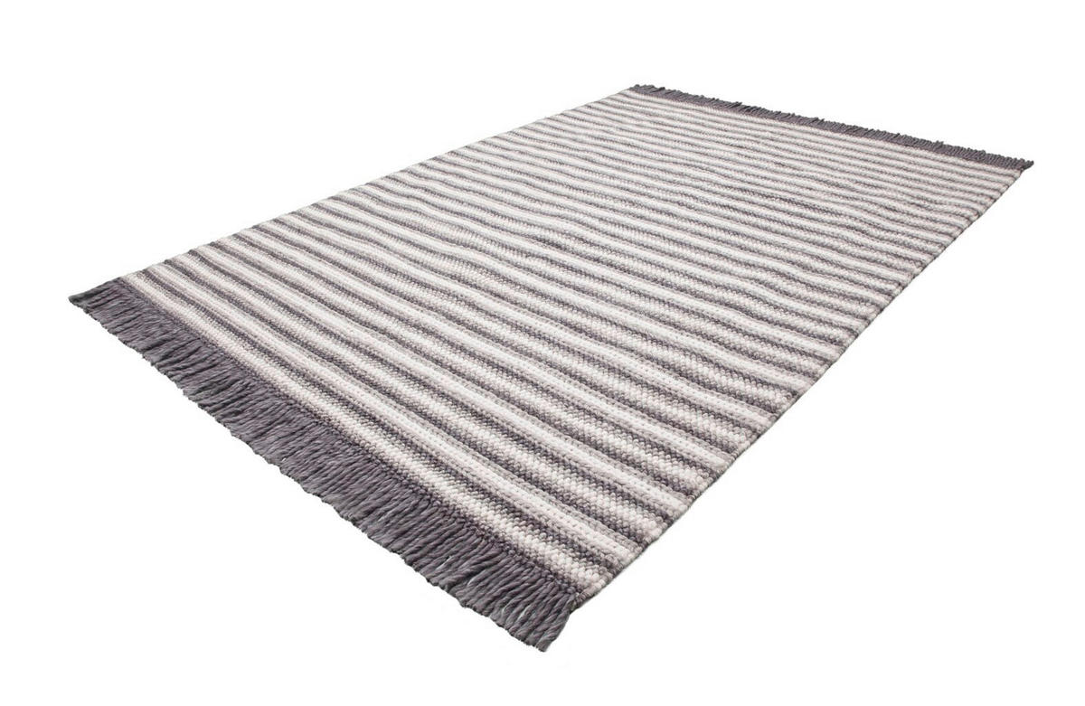 WEBTEPPICH 200/290 cm  - Anthrazit/Naturfarben, Basics, Textil (200/290cm) - Novel