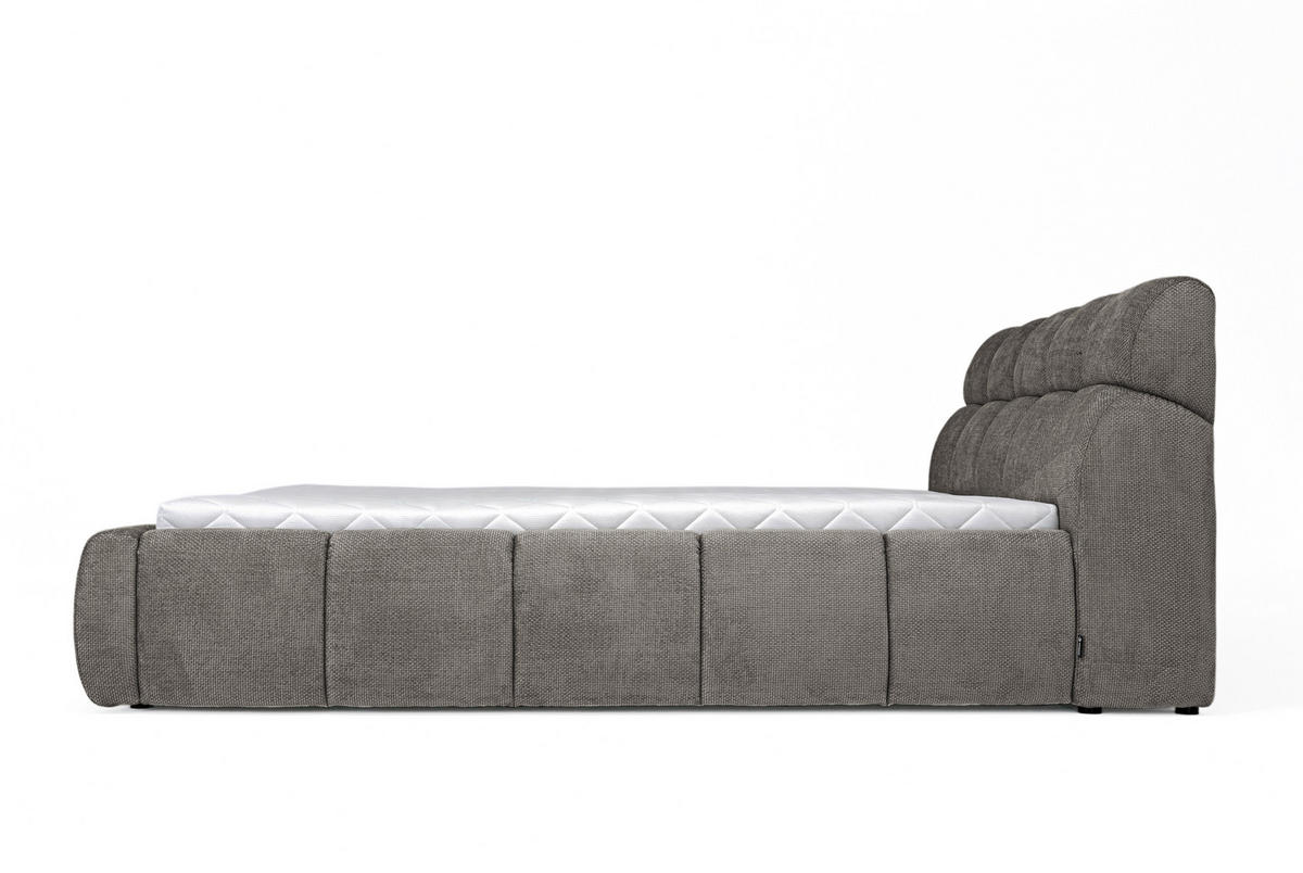 POLSTERBETT 180/200 cm  in Beige  - Beige/Schwarz, Design, Kunststoff/Textil (180/200cm) - Esposa