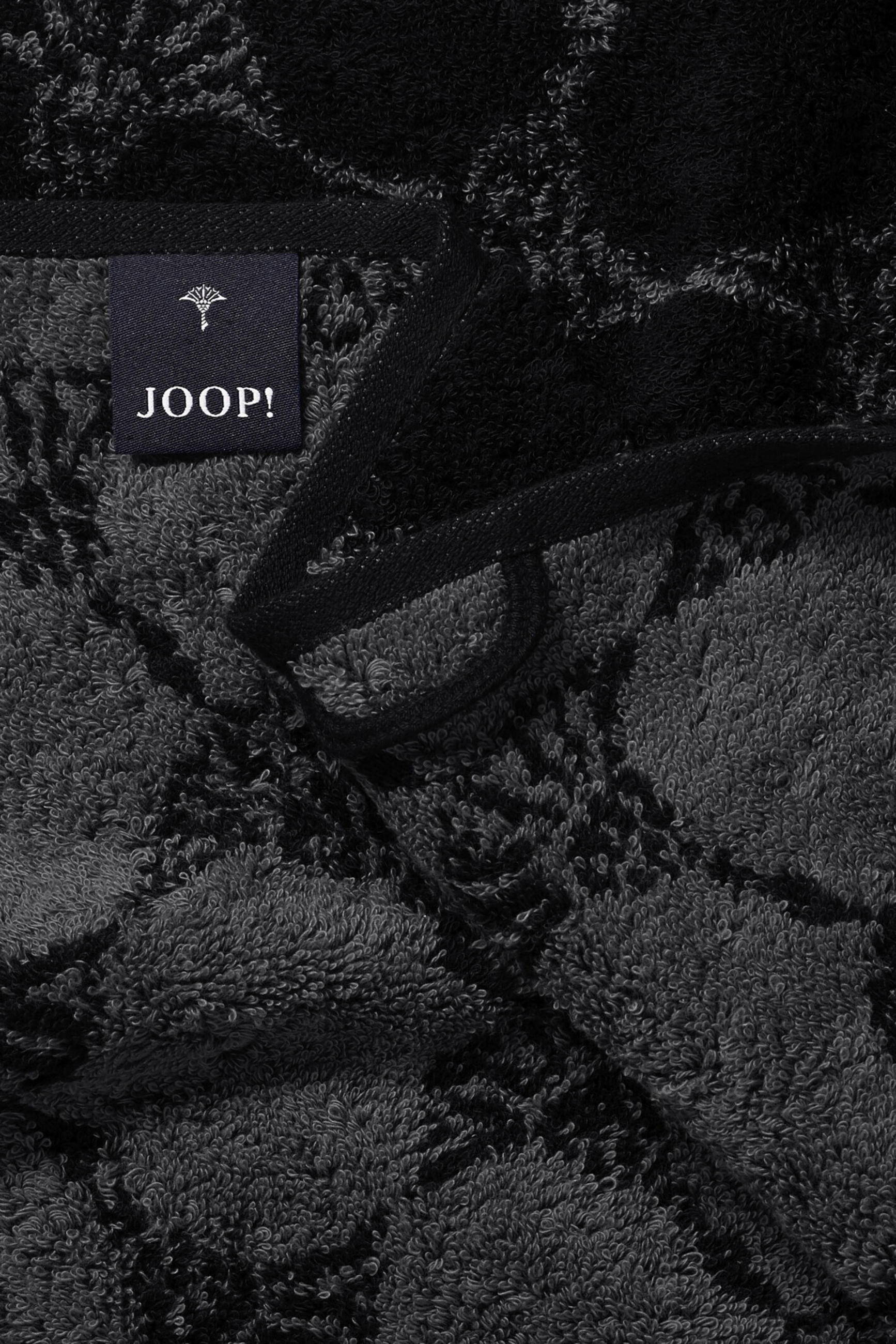 HANDTUCH CORNFLOWER Schwarz  - Schwarz, Design, Textil (50/100cm) - Joop!