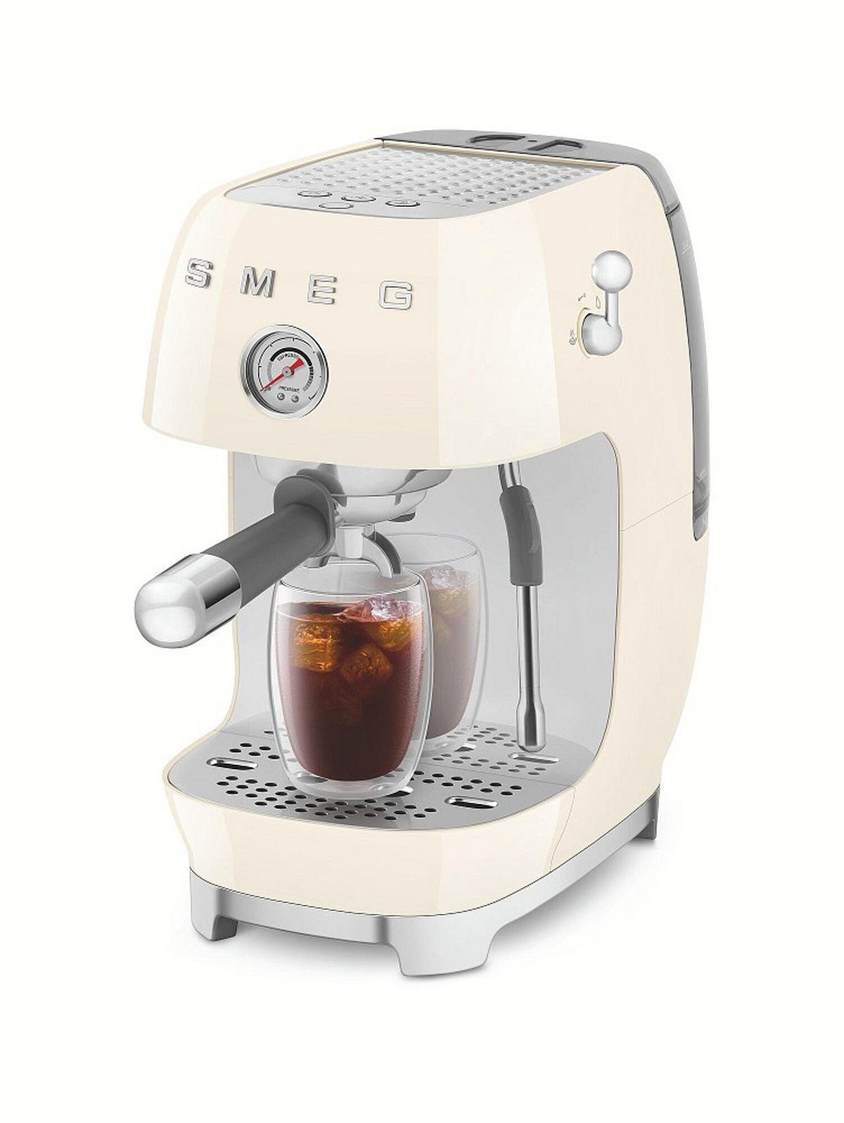 ESPRESSOMASCHINE 50´s Style  - Creme, Basics, Kunststoff/Metall - SMEG