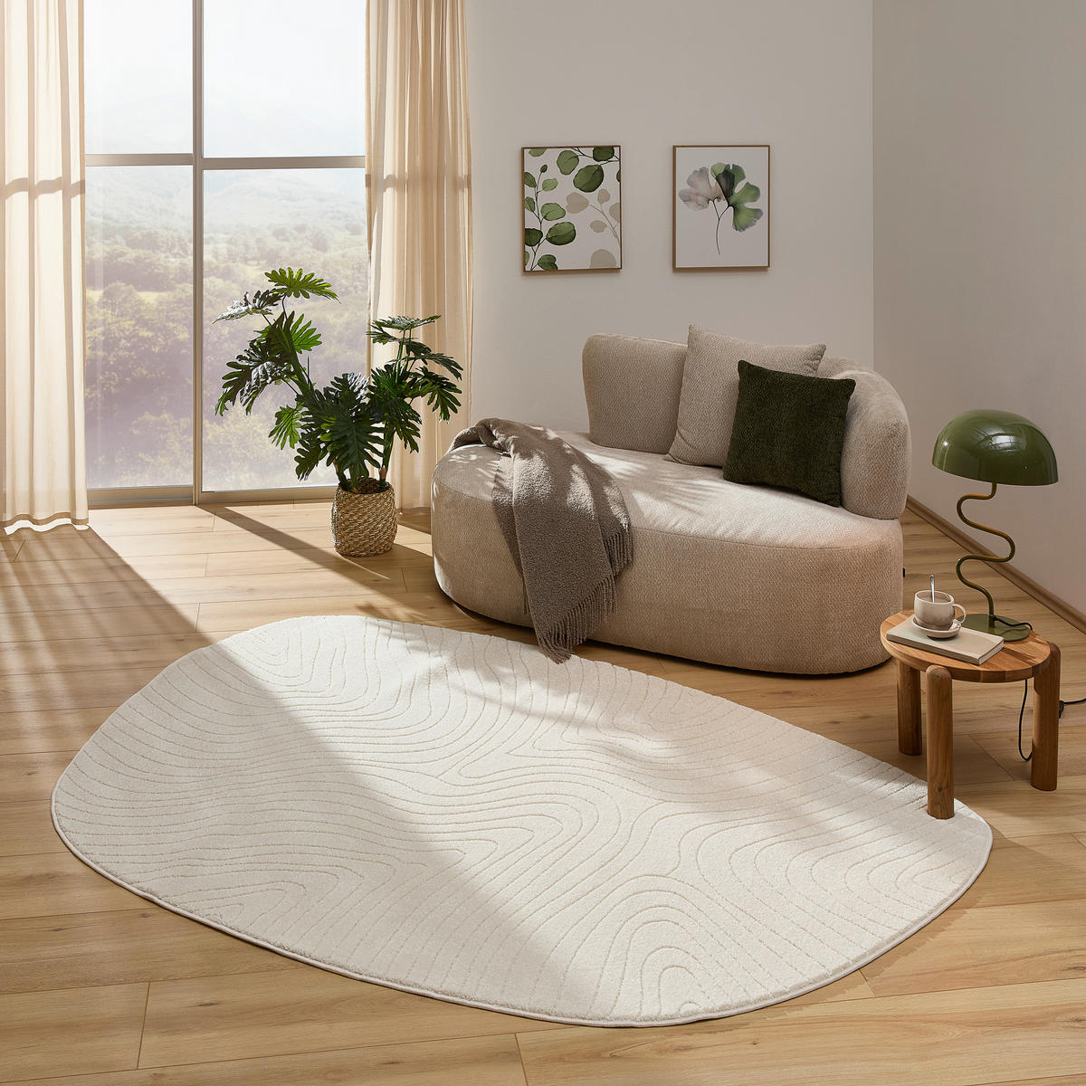 WEBTEPPICH 160/230 cm Beige  - Beige, Design, Textil (160/230cm) - Novel