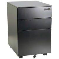 ROLLCONTAINER 39/60/50 cm  - Schwarz, MODERN, Kunststoff/Metall (39/60/50cm) - MID.YOU