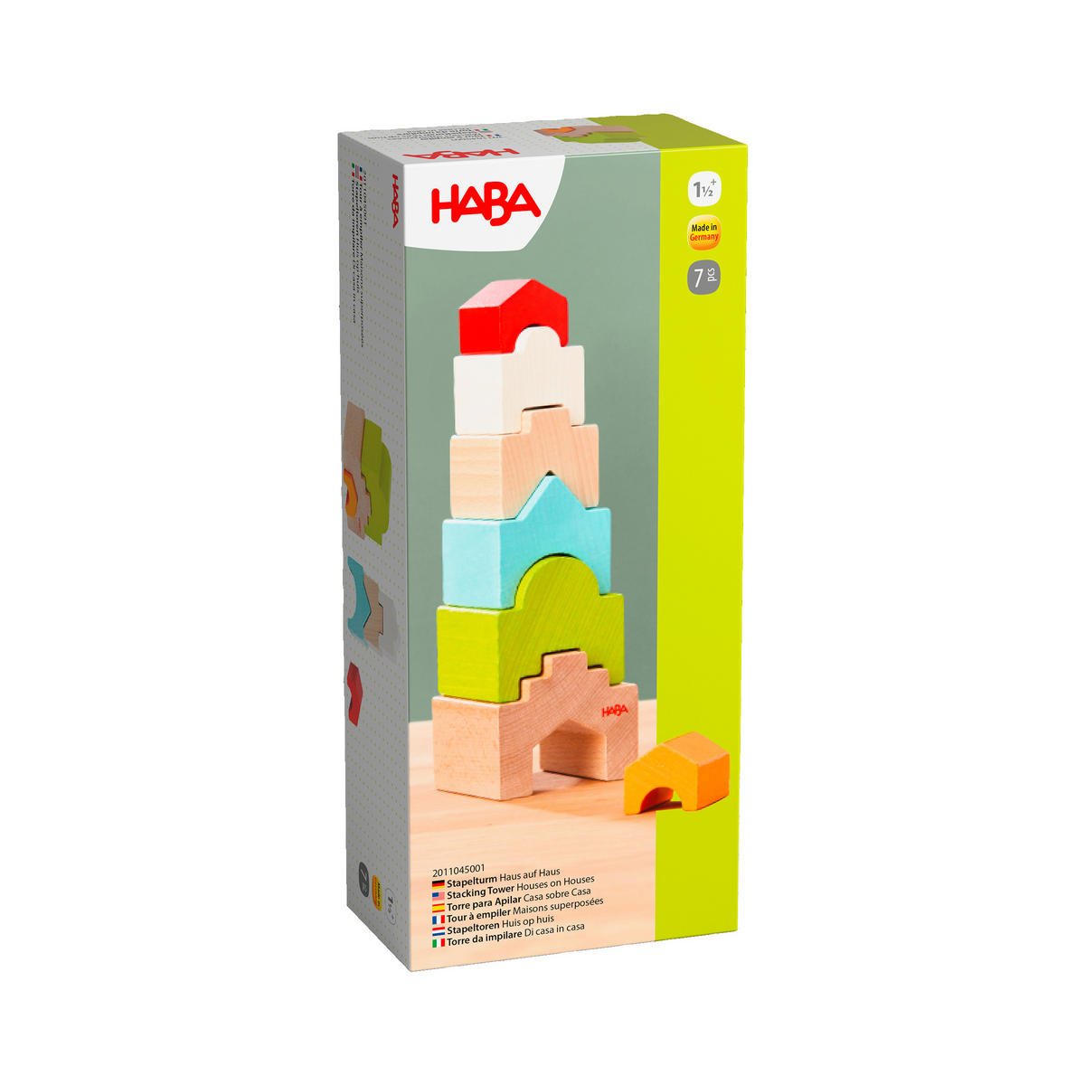 BAUSTEINE - Multicolor, Basics, Holz (7/7/13,5cm) - Haba