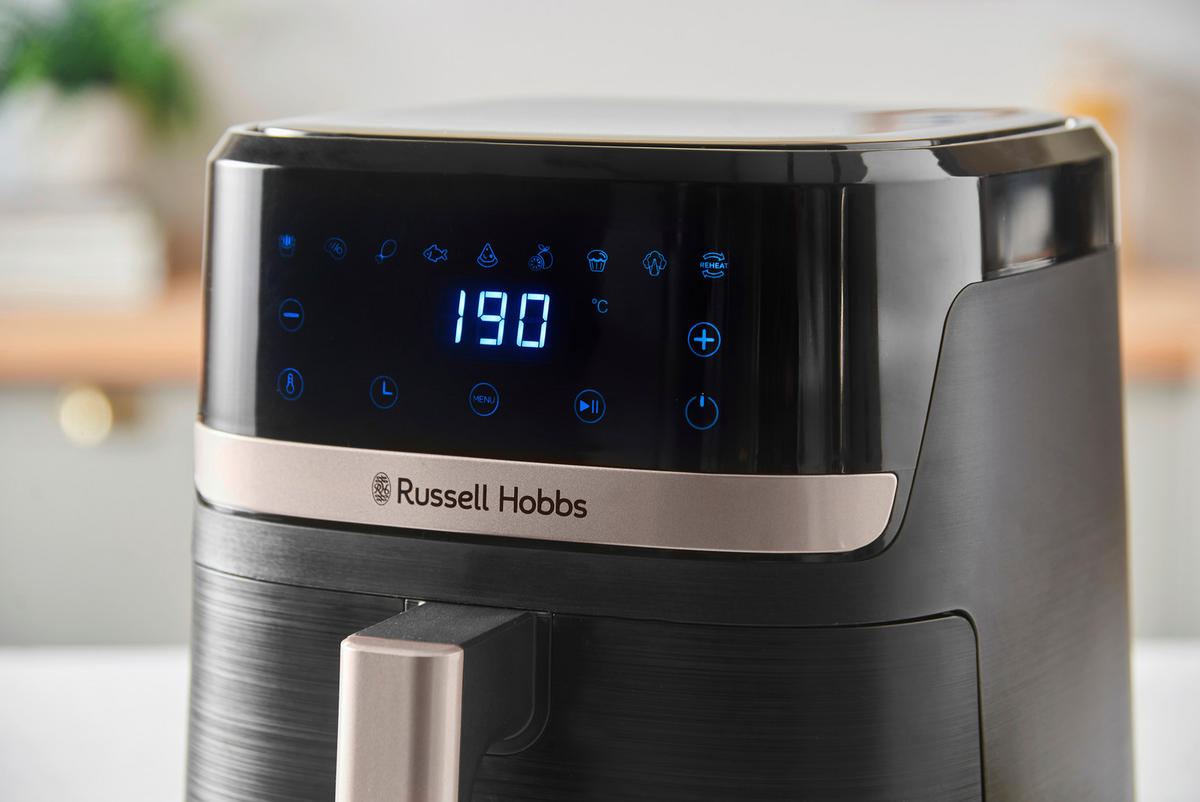 HEIßLUFTFRITTEUSE 5,5 L  - Schwarz, Basics, Kunststoff (28/30,5/36cm) - Russell Hobbs
