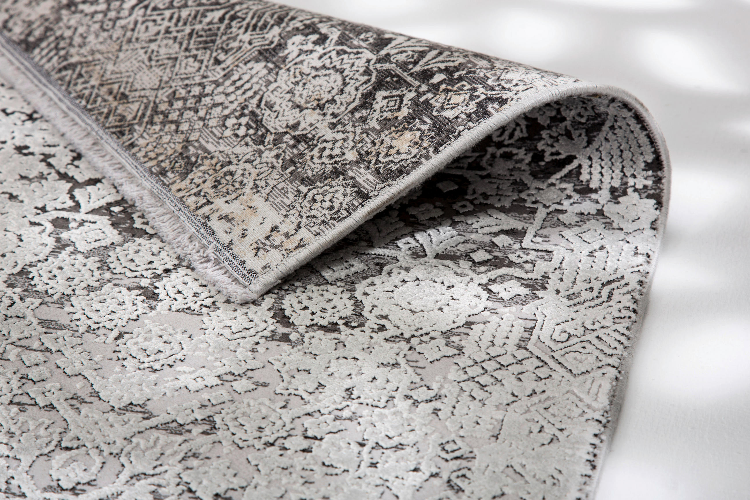 WEBTEPPICH 240/290 cm Gravina Anthrazit, Silberfarben  - Anthrazit/Silberfarben, Design, Textil (240/290cm) - Novel