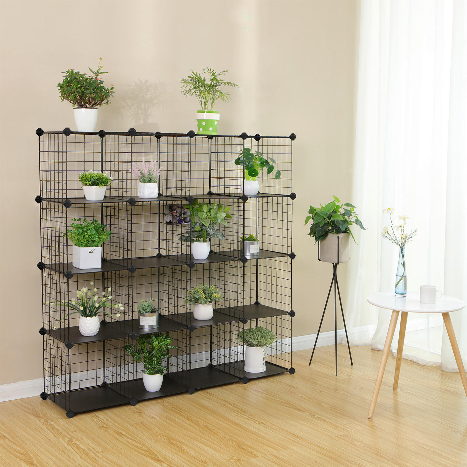 REGALKOMBINATION - Schwarz, Basics, Kunststoff/Metall (123/123/31cm) - Boxxx