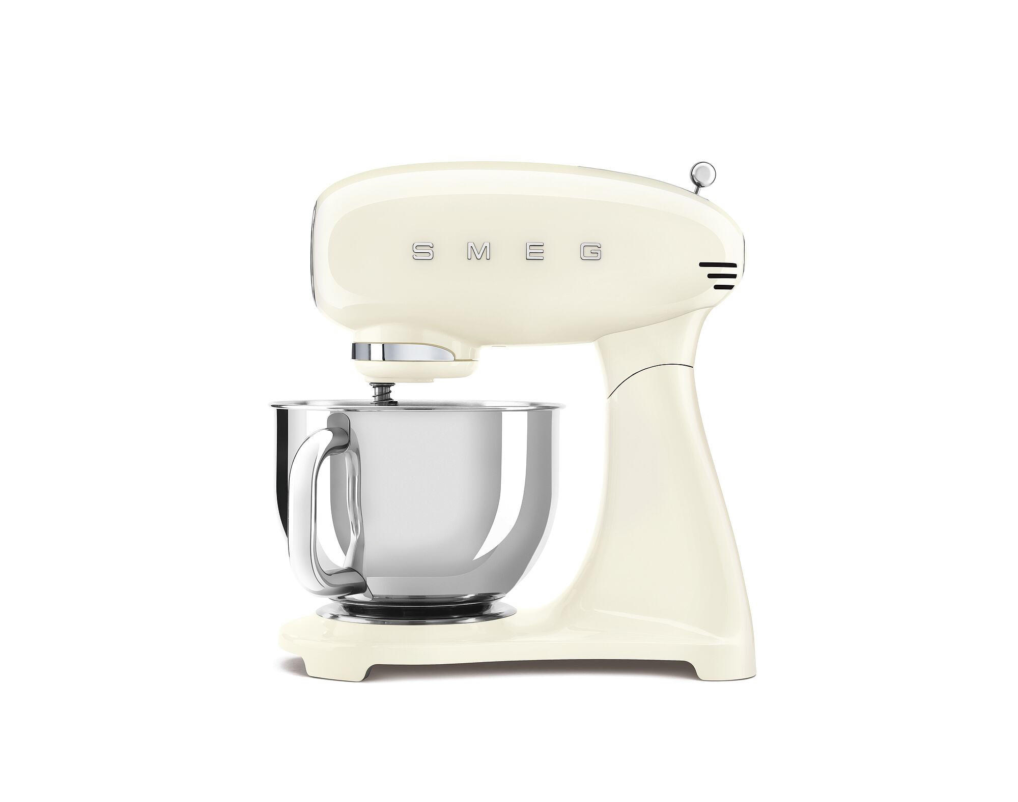KÜCHENMASCHINE 50´S STYLE SMF05CREU  - Creme/Alufarben, Basics, Metall (40,2/37,8/22,1cm) - SMEG