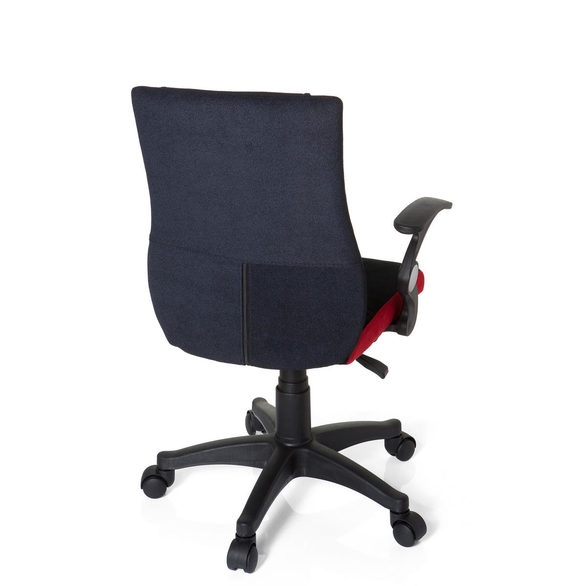 OTOČNÁ ŽIDLE PRO MLÁDEŽ, červená, černá - černá/červená, Basics, plast (50/87-97/40cm) - MID.YOU
