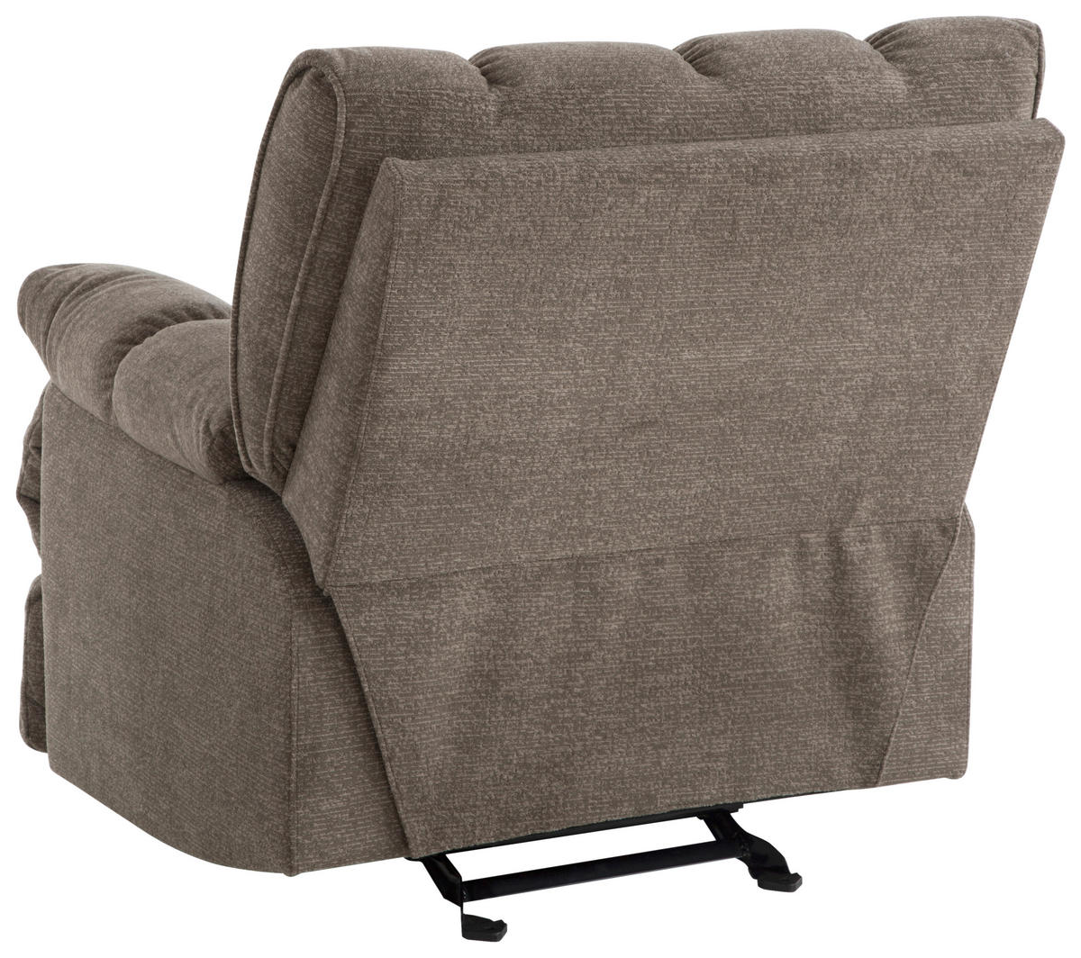 RELAXSESSEL LYSSO Mikrofaser    - Taupe/Schwarz, Design, Textil/Metall (97/99/102-161cm) - P & B