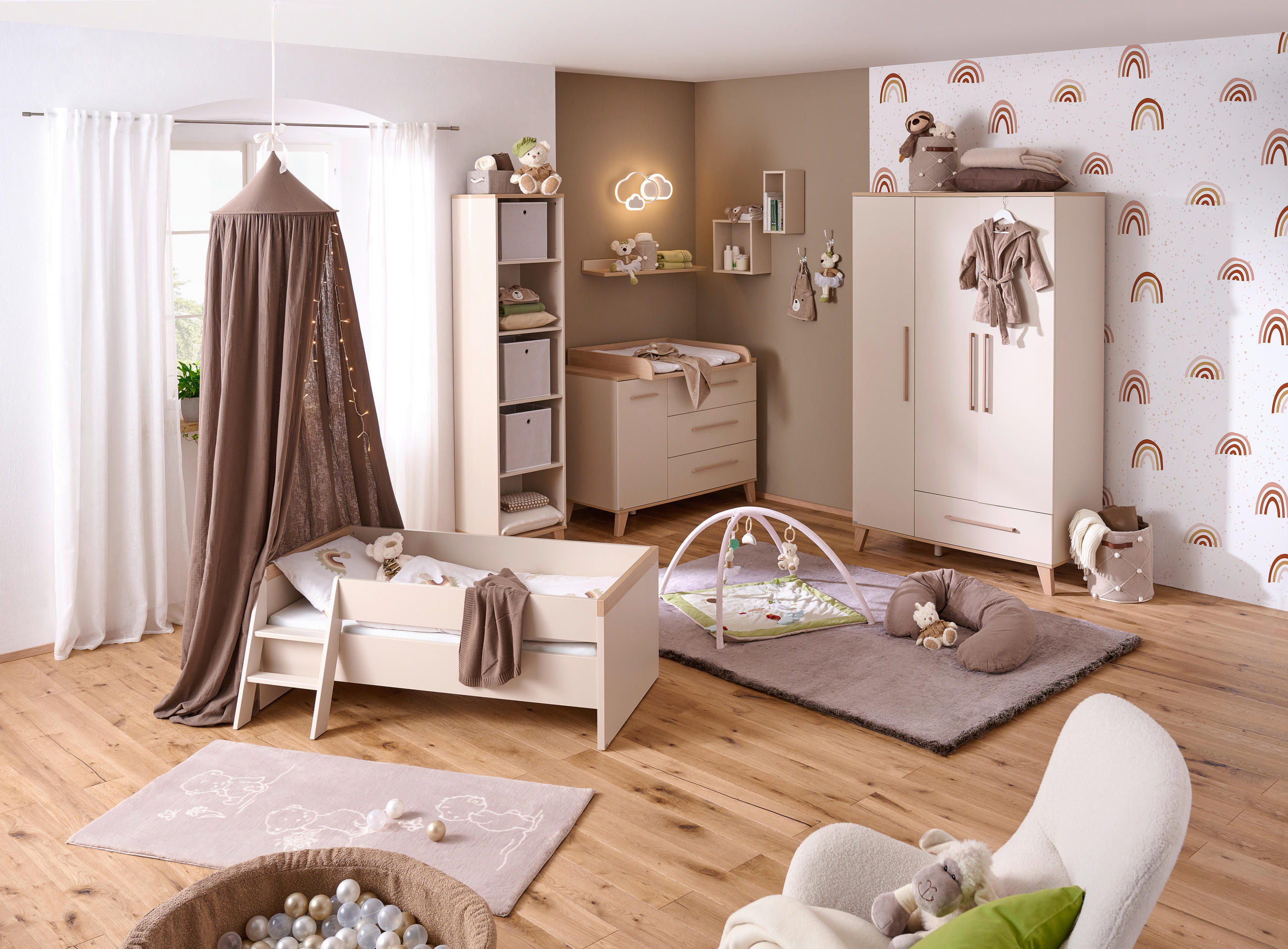 UMBAUSEITEN MALIO  - Beige, Basics, Holzwerkstoff (139/18,4/2,2cm) - Paidi
