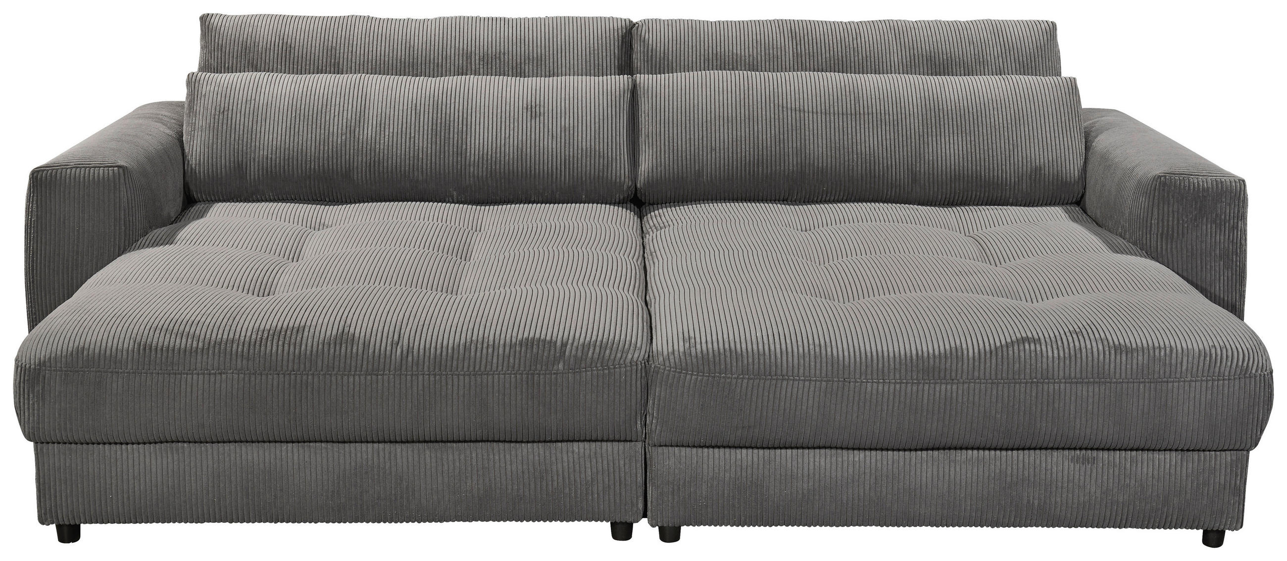 POHOVKA BIG SOFA, textil, kompozitní dřevo, antracitová - černá/antracitová, Konvenční, kompozitní dřevo/textil (292/90/194cm) - MID.YOU