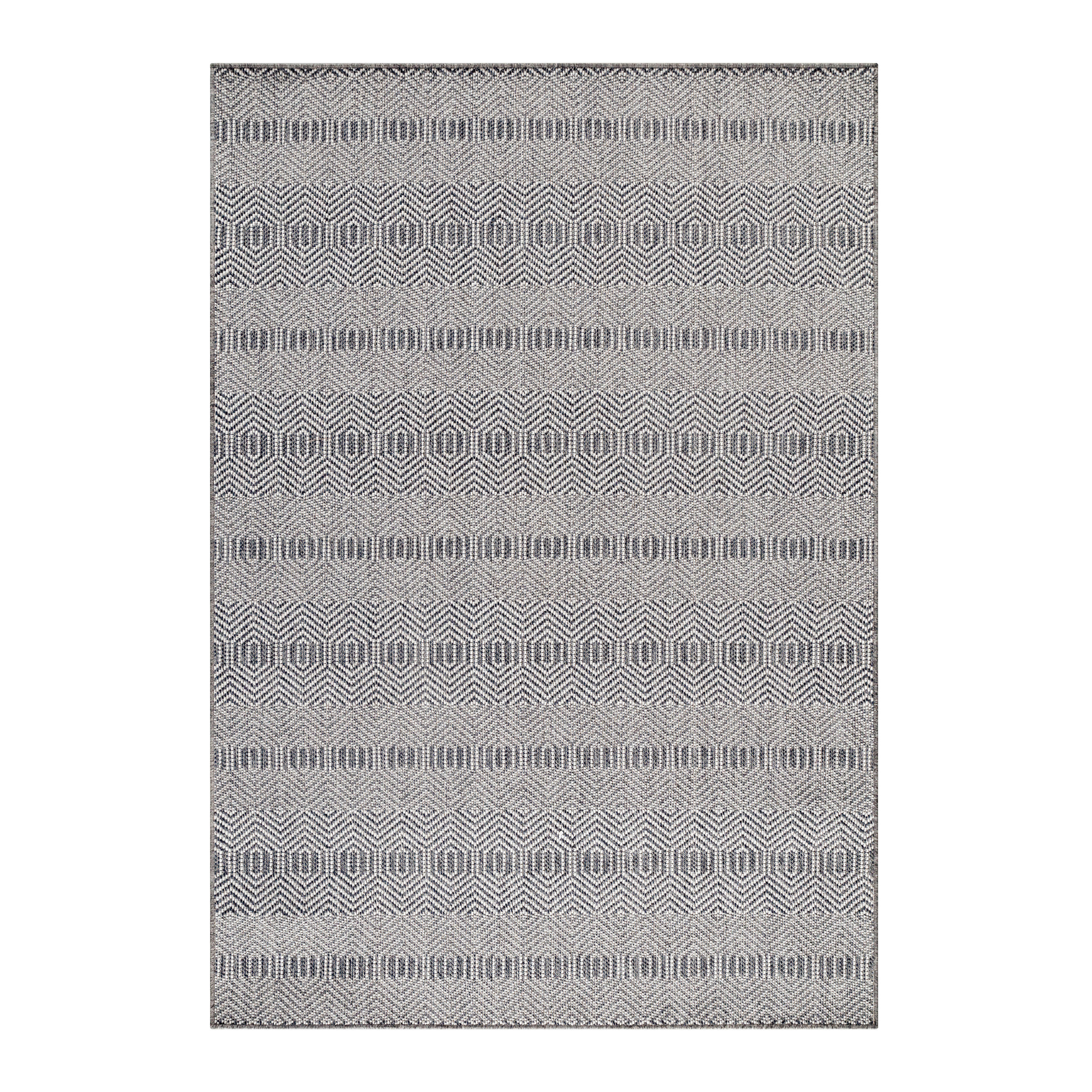 FLACHWEBETEPPICH 80/150 cm Aruba Grau  - Grau, Design, Textil (80/150cm) - Novel