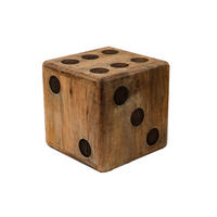 játék, társasjáték - világosbarna, Basics, fa (30/30/30cm)