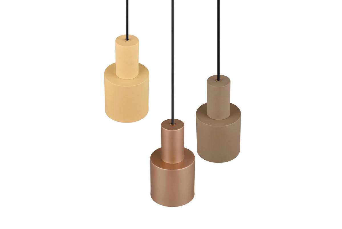ZÁVĚSNÉ SVÍTIDLO, 37/150 cm  - černá/cappuccino, Konvenční, kov (37/150cm) - Trio Leuchten