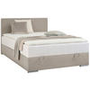 BOXBETT 90/200 cm  in Sandfarben  - Sandfarben/Chromfarben, KONVENTIONELL, Kunststoff/Textil (90/200cm) - Boxxx