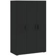 DREHTÜRENSCHRANK  in Anthrazit  - Anthrazit/Schwarz, KONVENTIONELL, Holzwerkstoff/Kunststoff (111/179/52cm) - Carryhome